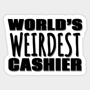 World's Weirdest Cashier Sticker